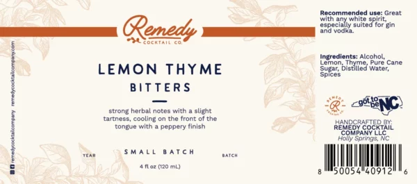 Lemon Thyme Bitters
